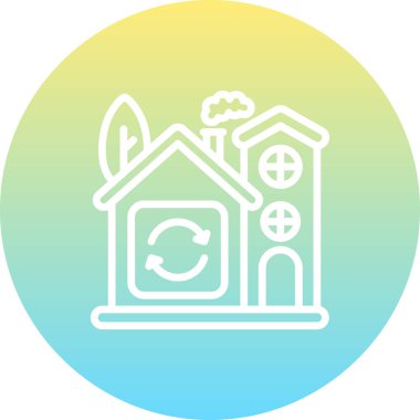 Ev simgesi, vektör illüstrasyonu basit tasarım