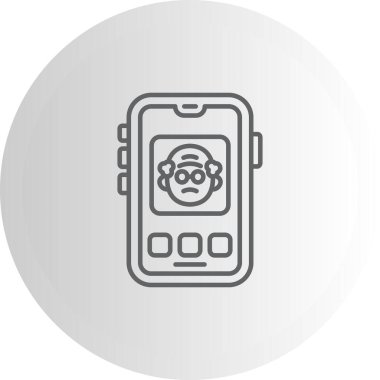 akıllı telefon simgesi, vektör illüstrasyonu basit tasarım