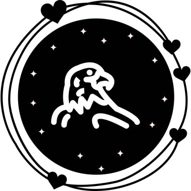 Kartal simgesi vektör illüstrasyon tasarımı