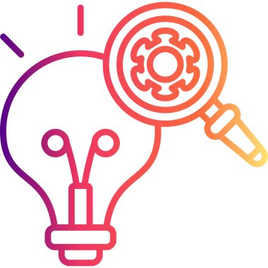 araştırma web simgesi vektör illüstrasyonu