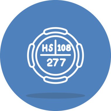 Hassium web simgesi vektör illüstrasyonu