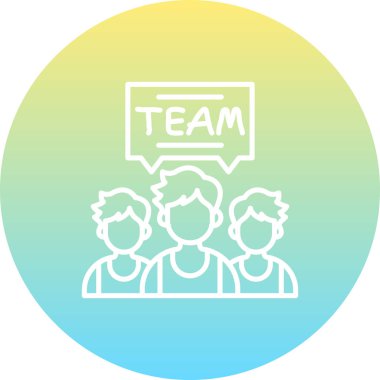 takım web simgesi vektör illüstrasyonu