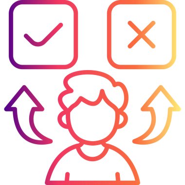 Tavır web simgesi vektör illüstrasyonu