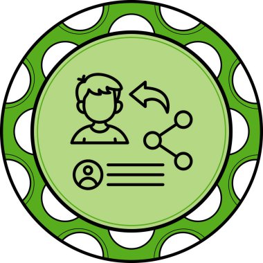 Web simge vektör çizim paylaşmak