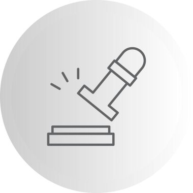 Lastik Damga Modern simgesinin vektör çizimi