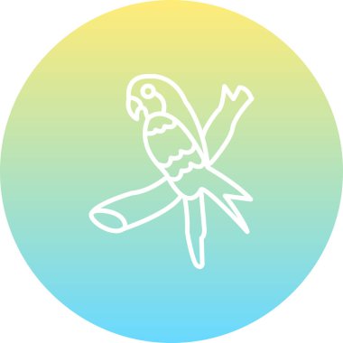 Swift Papağan simgesi vektör çizimi tasarımı