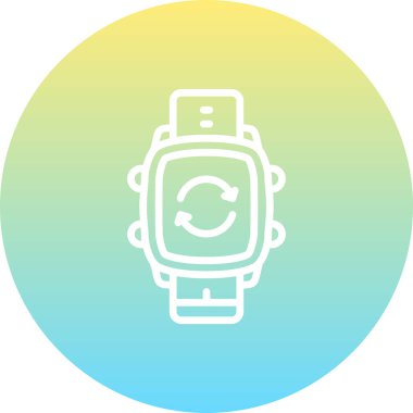 Akıllı Saat Yüksek Kaliteli Modern Vektör Elemanını Geri DöndürName