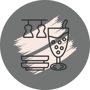 Kokteyl Belirgin Temiz Damgalama Grafik ŞekliName