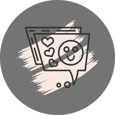 ileti web simgesi vektör illüstrasyonu