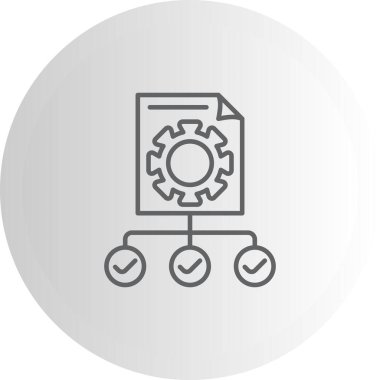 Proje web simgesi vektör illüstrasyonu