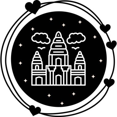 Angkor Wat Modern Soyut Yaratıcı Tasarım Varlığı