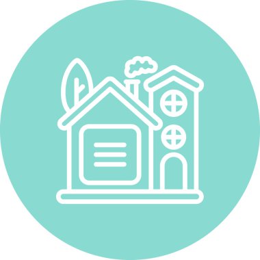 Ev simgesi, vektör illüstrasyonu basit tasarım