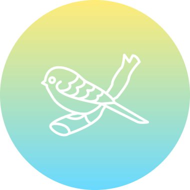 Long tailed Tit icon vector illustration design