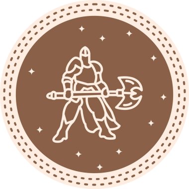 Savaşçı Asker Parlak Modern Yaratıcı Sanat Düzeni