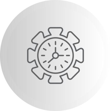 Zaman Yönetimi Zarif Profesyonel Düz Grafik Sembolü