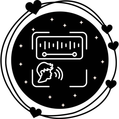 Ses Tanıma Ağı vektör çizimi