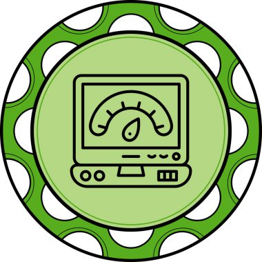 Performans web simgesi vektör illüstrasyonu