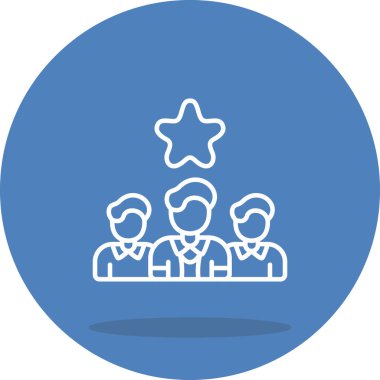 Takım Lideri Web simgesi vektör çizimi