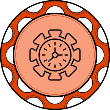 Zaman Yönetimi Minimum Düz Kullanıcı Deneyimi Sembolü