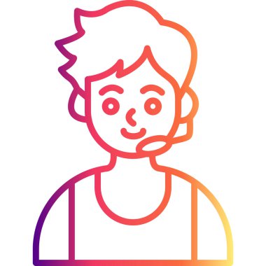 Yorumcu Satır Simgesi, Basit Görüntü Beyaz Arkaplanda İzole Edildi