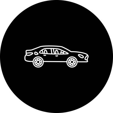 Toyota Camry Simgesi, Vektör İllüstrasyonu 