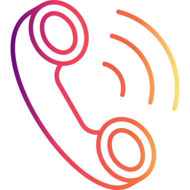 telefon arama simgesi, vektör illüstrasyonu basit tasarım