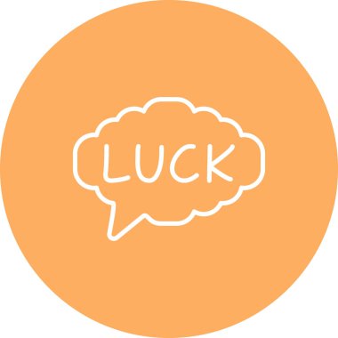 Konuşma balonu çizgisi simgesi, metin basit illüstrasyonlu web etiketi