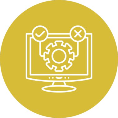 Yazılım web simgesi vektör illüstrasyonu