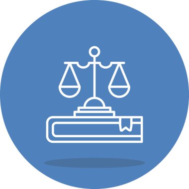Hukuk Kitabı Minimum Düz Kullanıcı Deneyimi Sembolü