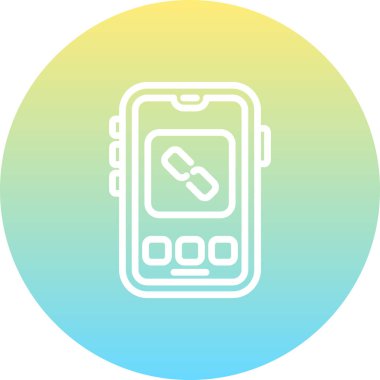 akıllı telefon simgesi, vektör illüstrasyonu basit tasarım