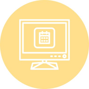 TV Takvimi Minimum Yüksek Çözünürlüklü Vektör Düzeni