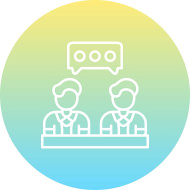  toplantı simgesi vektör illüstrasyon tasarımı