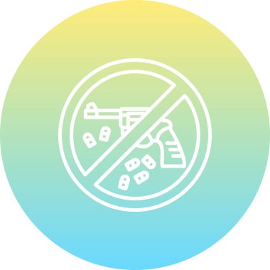 Silah ve mühimmatı yasaklayan sembollü silah işareti yok..