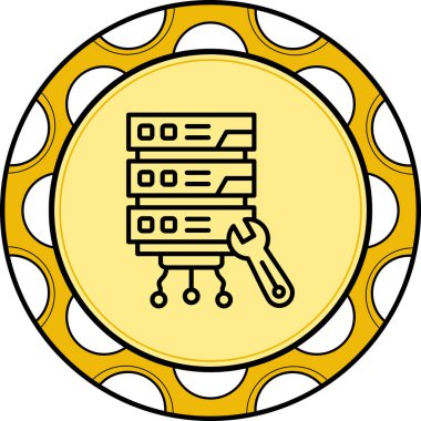 Sunucu Bakımı Minimum Yüksek Çözünürlüklü Vektör Düzeni