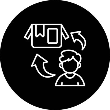 Basit geribildirim simgesi vektör çizimi