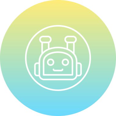 Bot simgesi, vektör illüstrasyonu basit tasarım