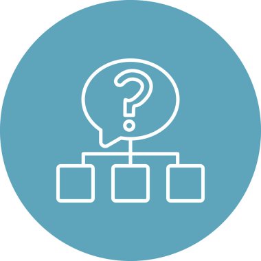 soru web simge vektör çizim