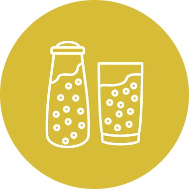 Süt ve Şişe Dinamik Sofistike Düz Sanat Düzeni