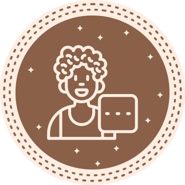 erkek avatar simgesi, vektör illüstrasyon tasarımı