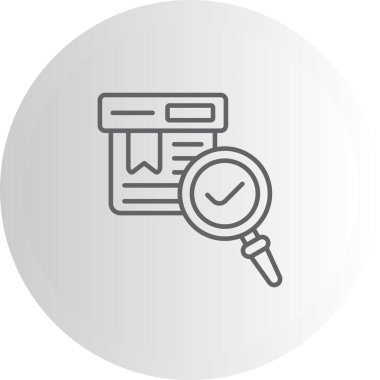 Ürün Arama Web simgesi vektör illüstrasyonu