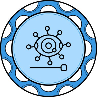 Iris Tanıma Çağdaş Yenilikçi Dijital Tasarım Varlığı