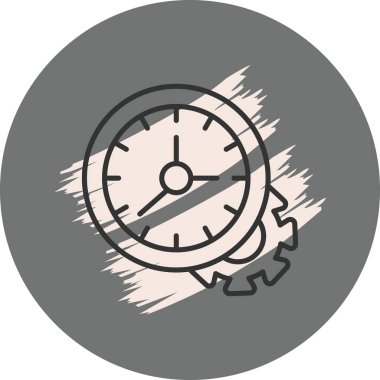 Zaman Yönetimi Dinamik Yaratıcı Dijital Grafik Şekli