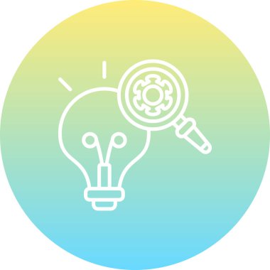 araştırma web simgesi vektör illüstrasyonu