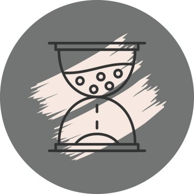 Kum saati. Web simgesi basit illüstrasyon