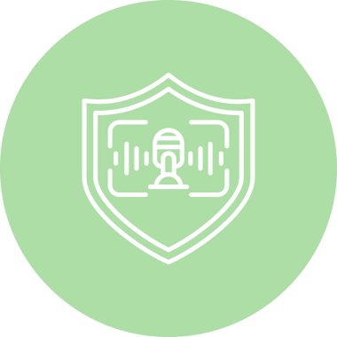 Ses Tanıma Ağı vektör çizimi