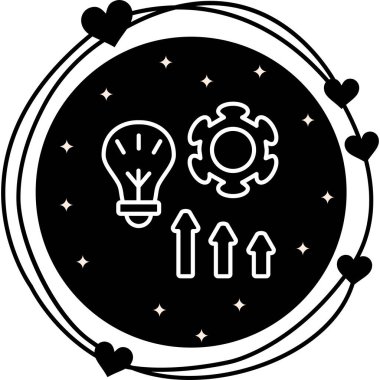 Evolution web simgesi vektör çizimi