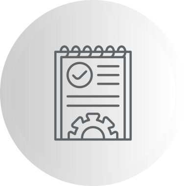 Proje web simgesi vektör illüstrasyonu