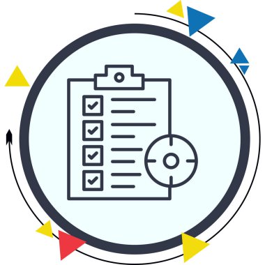 Planlayıcı Web simgesi vektör illüstrasyonu