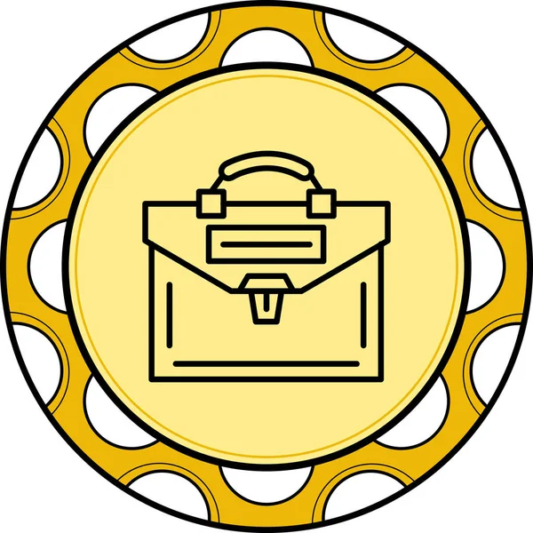 Evrak Çantası'nı web simge vektör çizim