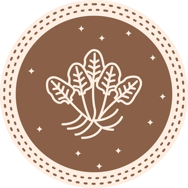 Ispanak Yenilikçi Düz Ürün Tasarım Sembolü